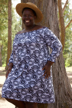 Load image into Gallery viewer, Papale Print - Women's Off the Shoulder Dress