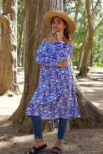 Load image into Gallery viewer, Papale Print - Women's Off the Shoulder Dress

